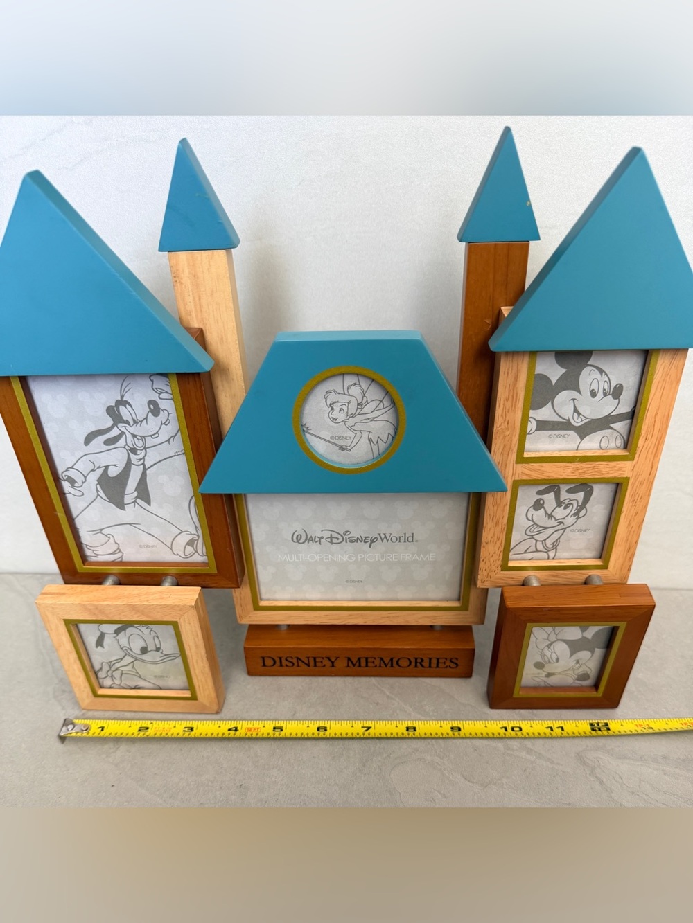 Walt Disney World Multi-Opening Picture Frame Castle Shaped Memories New No Box - Picture 10 of 10